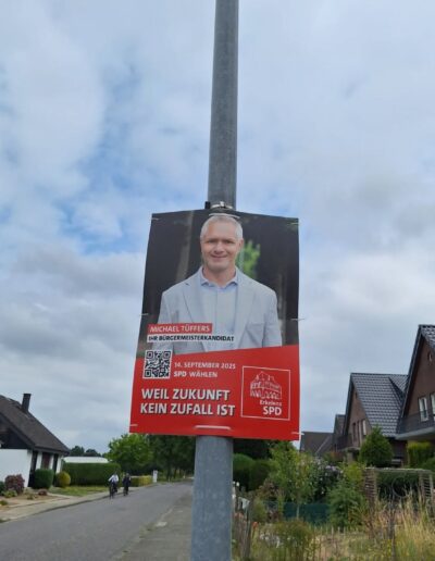 Das Wahlplakate von unserem Bürgermeisterkandadaten Michael Tüffers
